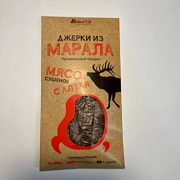 Джерки из марала 40 г Фото Джерки из марала 40 г