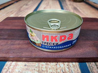 Превью Икра трески стерилизованная пробойная 185 г