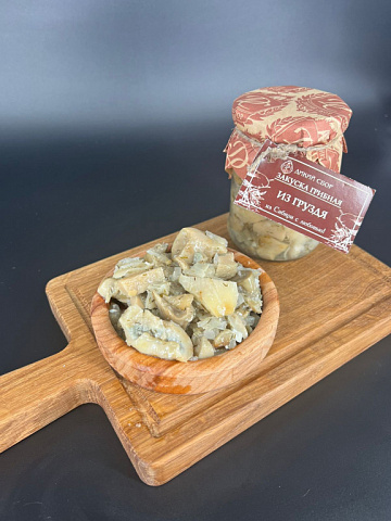 Закуска грибная из груздя Фото Закуска грибная из груздя