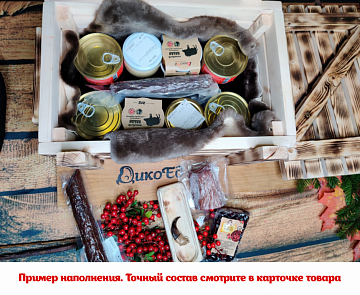 Дикий ящик 15000 с мясными деликатесами Фото Дикий ящик 15000 с мясными деликатесами
